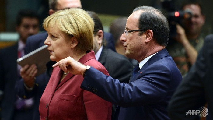Thủ tướng Đức Angela Merkel và Tổng thống Pháp Francis Hollande Thủ tướng Đức Angela Merkel và Tổng thống Pháp Francis Hollande