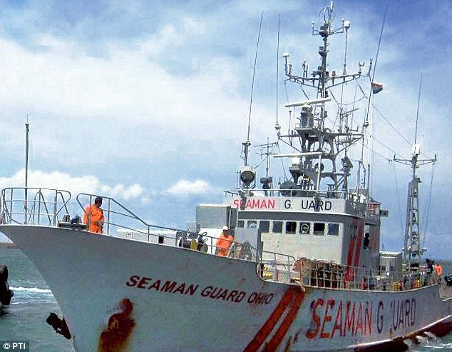 Con tàu Mỹ bị bắt tại Ấn Độ.