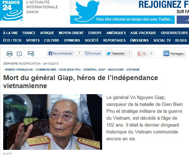 Đài France 24 của Pháp.