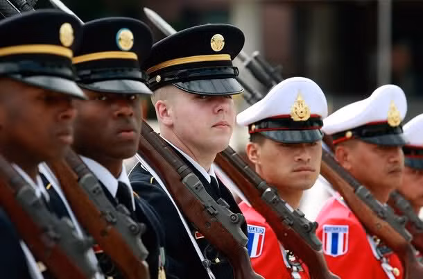 Binh sĩ UNC tại căn cứ quân sự Mỹ ở Yongsan, Hàn Quốc tháng 5/2010.