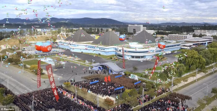 Lễ khai trương Công viên nước Munsu tại Bình Nhưỡng.