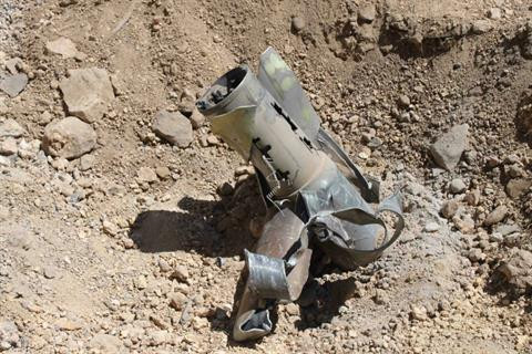 Xác tên lửa của quân đội Syria được tìm thấy tại Khirbet Daoud sau vụ tấn công hồi tháng 6. Xác tên lửa của quân đội Syria được tìm thấy tại Khirbet Daoud sau vụ tấn công hồi tháng 6.