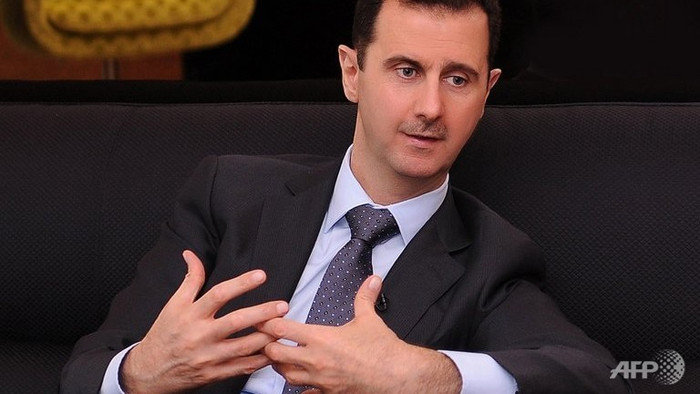 Tổng thống Syria Bashar al-Assad trong một cuộc phỏng vấn tại Damascus. Tổng thống Syria Bashar al-Assad trong một cuộc phỏng vấn tại Damascus.