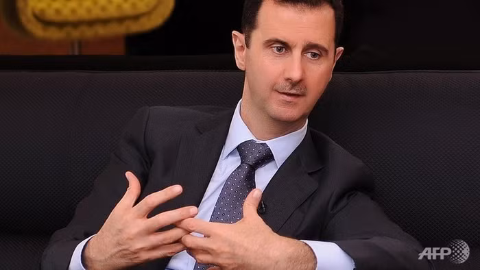 Tổng thống Syria Bashar al-Assad trong một cuộc phỏng vấn tại Damascus.