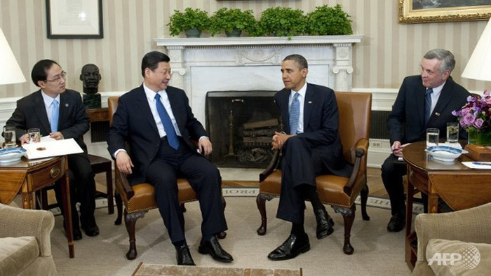 Ông Tập Cận Bình tại Nhà Trắng trong chuyến công du nước Mỹ lần trước, khi còn là Phó chủ tịch nước Trung Quốc Ông Tập Cận Bình tại Nhà Trắng trong chuyến công du nước Mỹ lần trước, khi còn là Phó chủ tịch nước Trung Quốc