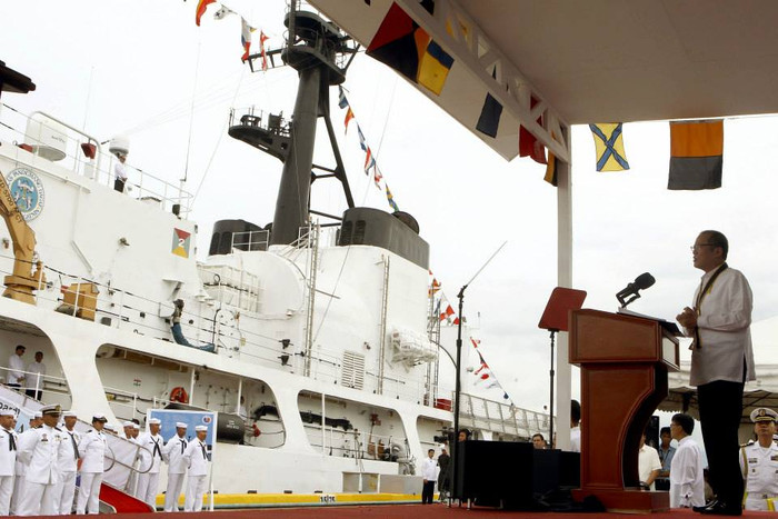 Ông Aquino phát biểu tại buôi lễ.