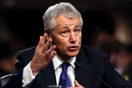 Bộ trưởng Quốc phòng Mỹ Chuck Hagel. Bộ trưởng Quốc phòng Mỹ Chuck Hagel.