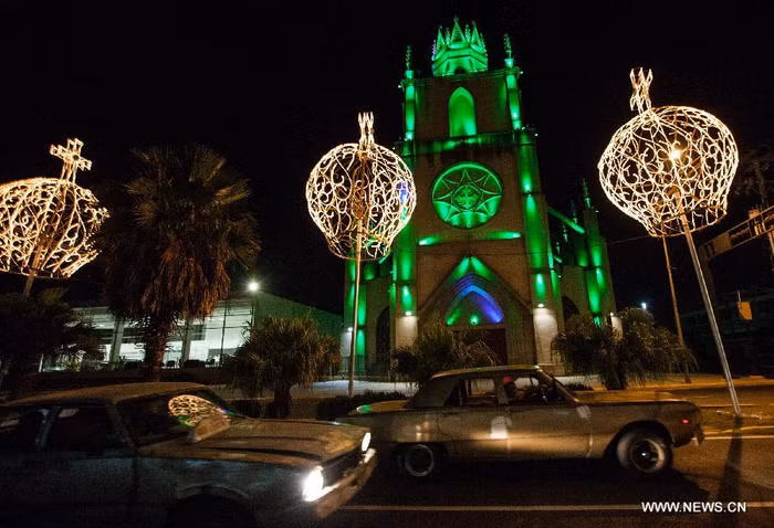 Nhà thờ được trang hoàng tại thành phố Maracaibo, bang Zulia