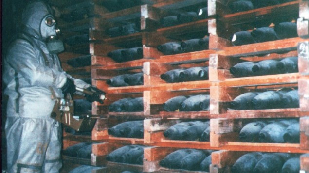 Một kho vũ khí hóa học. Một kho vũ khí hóa học.