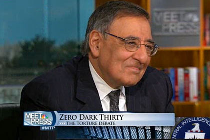 Bộ trưởng Quốc phòng Leon Panetta trong buổi phỏng vấn trên đài NBC, trong đó ông thừa nhận đã sử dụng các biện pháp tra tấn trong quá trình tìm kiếm thông tin về trùm khủng bố Osama bin Laden. Bộ trưởng Quốc phòng Leon Panetta trong buổi phỏng vấn trên đài NBC, trong đó ông thừa nhận đã sử dụng các biện pháp tra tấn trong quá trình tìm kiếm thông tin về trùm khủng bố Osama bin Laden.