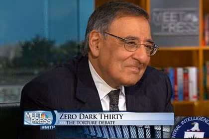 Bộ trưởng Quốc phòng Leon Panetta trong buổi phỏng vấn trên đài NBC, trong đó ông thừa nhận đã sử dụng các biện pháp tra tấn trong quá trình tìm kiếm thông tin về trùm khủng bố Osama bin Laden.