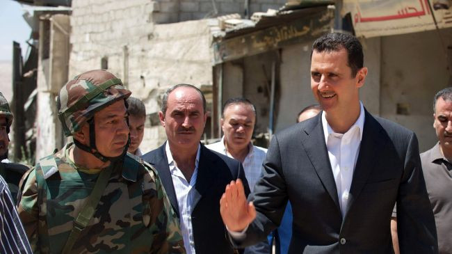 Tổng thống Syria Bashar al-Assad (phải) Tổng thống Syria Bashar al-Assad (phải)