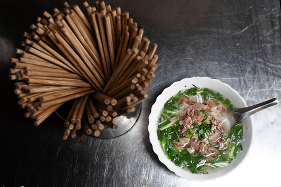 Một tô Phở đặc trưng của miền Bắc.