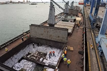 Tàu hàng Triều Tiên bị bắt giữ tại Panama.