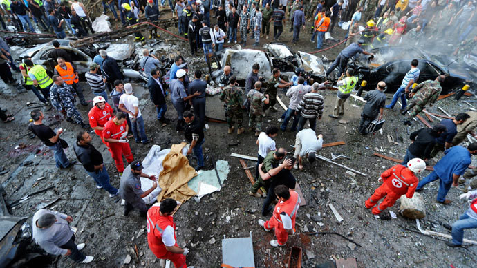 Hiện trường vụ nổ tại Đại sứ quán Iran ở Li-băng. Hiện trường vụ nổ tại Đại sứ quán Iran ở Li-băng.