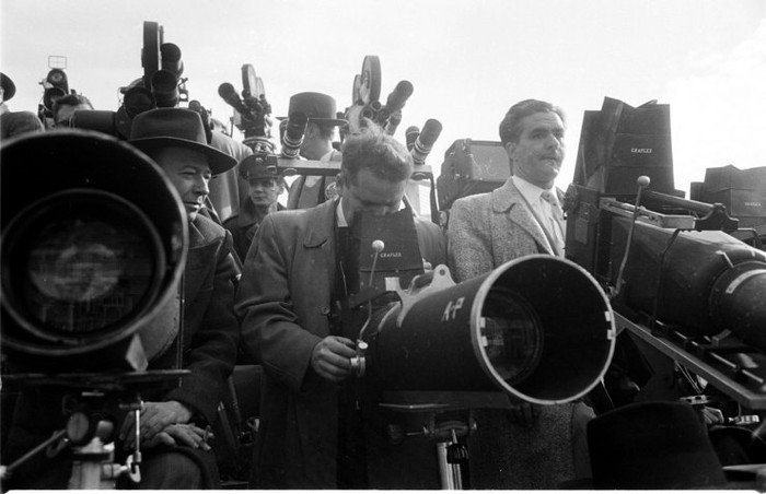 Các nhiếp ảnh gia tại lễ nhậm chức năm 1953 của Tổng thống Eisenhower.