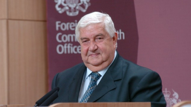 Ngoại trưởng Syria Walid Moallem.