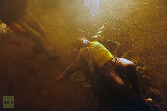 Người biểu tình chống chính phủ tại Cairo ngày 25/1.