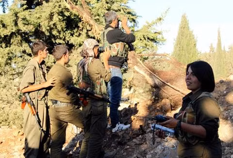 Các chiến binh người Kurd tại Syria.