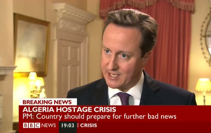 Thủ tướng Anh David Cameron đã lên tiếng cảnh báo các nước có công dân bị bắt giữ nên chuẩn bị cho tình huống xấu nhất có thể xảy ra. Thủ tướng Anh David Cameron đã lên tiếng cảnh báo các nước có công dân bị bắt giữ nên chuẩn bị cho tình huống xấu nhất có thể xảy ra.