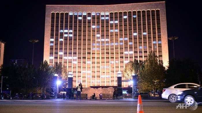 Trụ sở tỉnh ủy tỉnh Sơn Tây ở thành phố Thái Nguyên, Trung Quốc được cho là mục tiêu của vụ đánh bom. Trụ sở tỉnh ủy tỉnh Sơn Tây ở thành phố Thái Nguyên, Trung Quốc được cho là mục tiêu của vụ đánh bom.