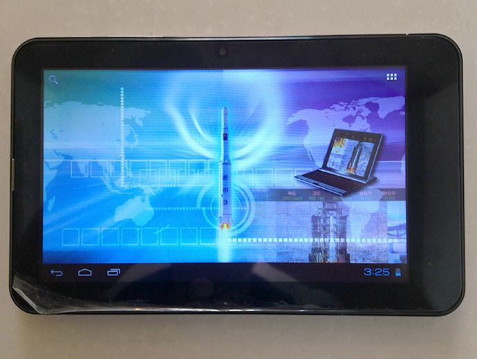 Màn hình chính có các phím tùy chọn và cảnh tên lửa Unha được phóng vào vũ trụ cuối năm ngoái Màn hình chính có các phím tùy chọn và cảnh tên lửa Unha được phóng vào vũ trụ cuối năm ngoái