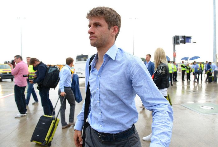 Các cầu thủ Đức đã về tới sân bay Frankfurt Các cầu thủ Đức đã về tới sân bay Frankfurt