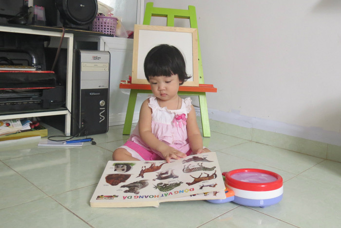 "Thần đồng" đi chưa vững đã biết đọc chữ ảnh 1 "Thần đồng" đi chưa vững đã biết đọc chữ ảnh 1