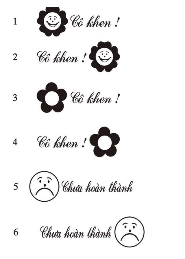 Biểu tượng có thể dùng khi nhận xét học sinh tiểu học. Biểu tượng có thể dùng khi nhận xét học sinh tiểu học.