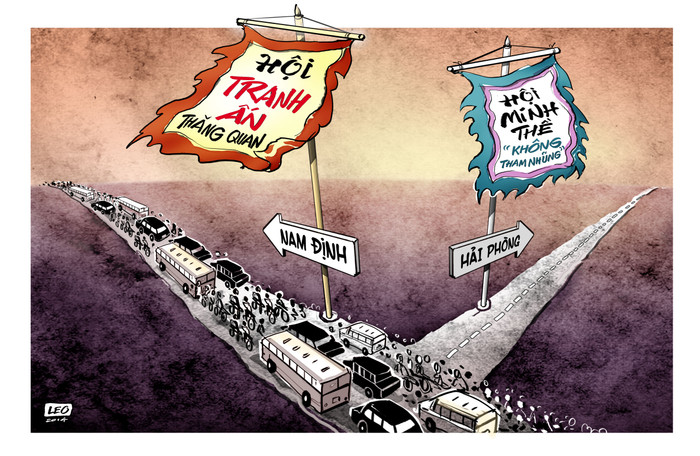 Tranh biếm họa báo chí: Nghiêng ngả chuyện đời qua từng nét vẽ ảnh 5 Tranh biếm họa báo chí: Nghiêng ngả chuyện đời qua từng nét vẽ ảnh 5