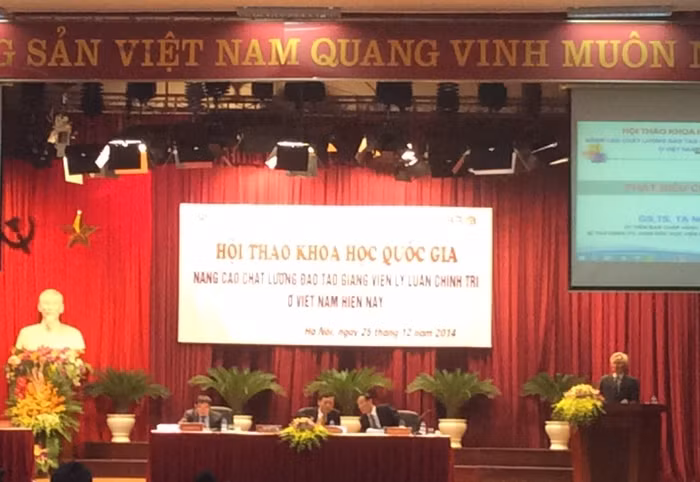 Hội thảo "Nâng cao chất lượng đào tạo giảng viên lý luận chính trị ở Việt Nam hiện nay” được tổ chức sáng nay