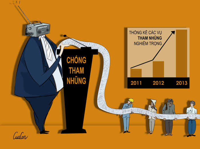 Tranh biếm họa báo chí: Nghiêng ngả chuyện đời qua từng nét vẽ ảnh 9 Tranh biếm họa báo chí: Nghiêng ngả chuyện đời qua từng nét vẽ ảnh 9