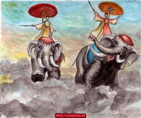 Khởi nghĩa Hai Bà Trưng (ảnh minh họa trên Báo Congluan.vn). Khởi nghĩa Hai Bà Trưng (ảnh minh họa trên Báo Congluan.vn).