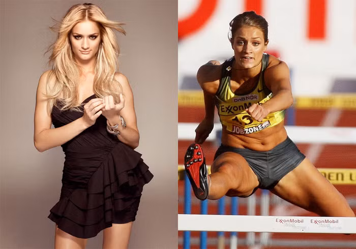 Christina Vukicevic - người đẹp chạy vượt rào của đội tuyển Na Uy.