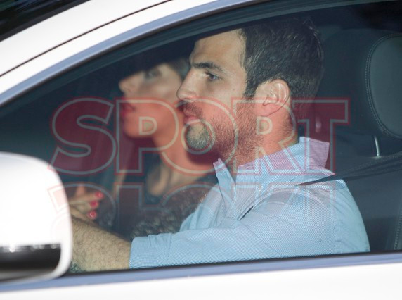 Fabregas và bạn gái Fabregas và bạn gái
