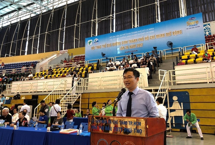 Bác sĩ Mai Thanh Việt - Giám đốc Marketing ngành hàng Sữa Bột Vinamilk chia sẻ về hành trình chăm sóc sức khỏe người cao tuổi tại Giải thi đấu. Bác sĩ Mai Thanh Việt - Giám đốc Marketing ngành hàng Sữa Bột Vinamilk chia sẻ về hành trình chăm sóc sức khỏe người cao tuổi tại Giải thi đấu.