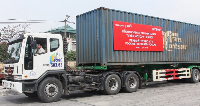 Chuyến tàu đầu tiên container tuyến Moscow – Hà Nội. Chuyến tàu đầu tiên container tuyến Moscow – Hà Nội.