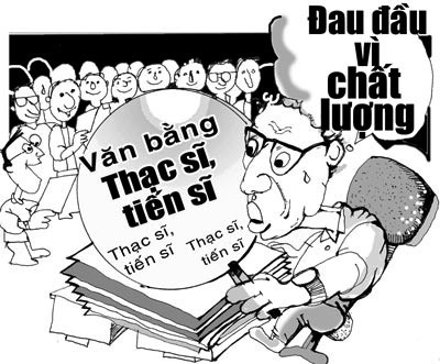 Chất lượng đào tạo tiến sĩ, thạc sĩ cũng đang là bài toán khó với Bộ GD & ĐT. Ảnh minh họa, nguồn internet. Chất lượng đào tạo tiến sĩ, thạc sĩ cũng đang là bài toán khó với Bộ GD & ĐT. Ảnh minh họa, nguồn internet.