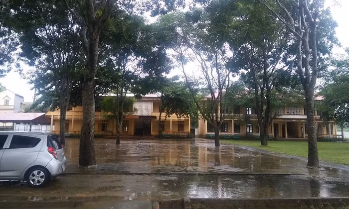 Trường trung học cơ sở Thành Mỹ. Ảnh của Thanh Minh.