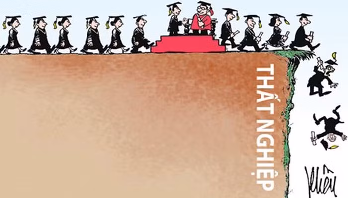 Sinh viên ra trường và tình trạng thất nghiệp (Ảnh minh họa trên tienphong.vn).