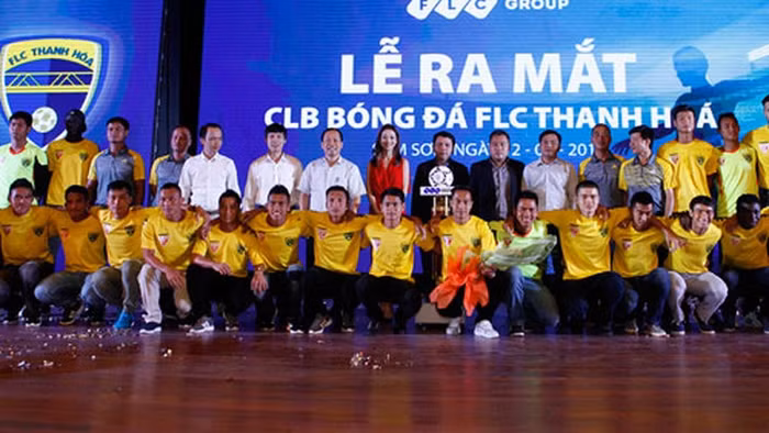 Ngày 12/6/2015, Tập đoàn FLC đã tổ chức lễ ra mắt chính thức Câu lạc bộ Bóng đá FLC Thanh Hóa. Ảnh đăng trên Báo Vneconomy.