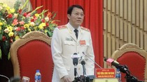 Thiếu tướng Lương Tam Quang chủ trì buổi họp báo. Ảnh Quốc Toản. Thiếu tướng Lương Tam Quang chủ trì buổi họp báo. Ảnh Quốc Toản.