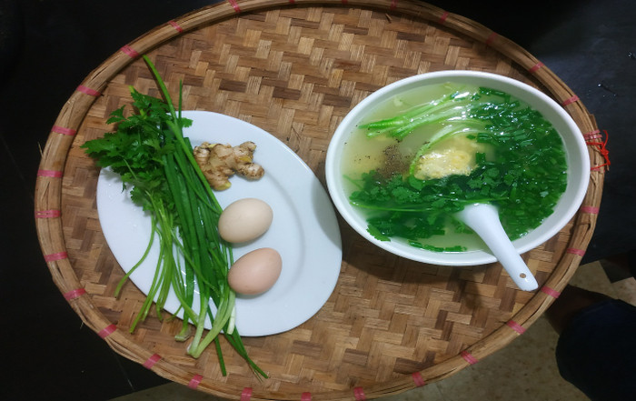 Món canh trứng gừng (Ảnh: Văn Lự) Món canh trứng gừng (Ảnh: Văn Lự)