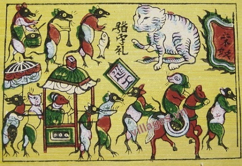 Tranh Chuột vinh quy. Tranh Chuột vinh quy.