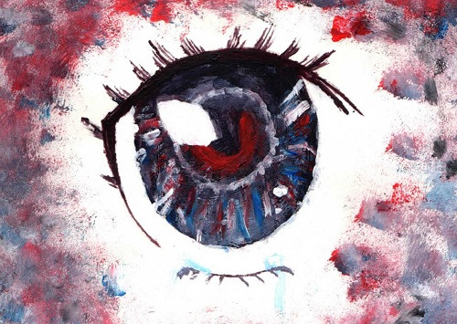 Bức hoạ 1 con mắt của Thanh Mai.