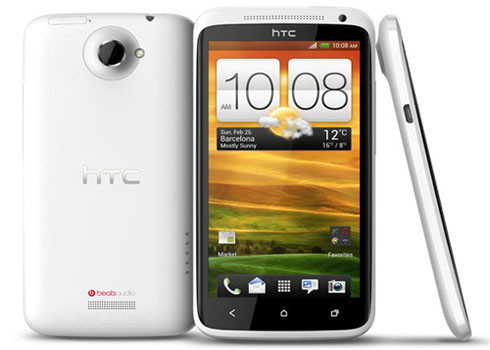 HTC One X: Được giới thiệu tại triển lãm MWC 2012 và là smartphone lõi tứ đầu tiên của HTC. Máy được trang bị chip xử lý Tegra 3 tốc độ 1,5GHz, RAM 1GB và chạy hệ điều hành Android 4.0. Điểm đáng chú ý ở model này còn ở thiết kế với mặt lưng chất liệu Polycarbonate tương tự như N9, màn hình Super LCD thế hệ 2 rộng 4,7 inch với độ phân giải HD 1.280 x 720 pixel. Bên cạnh đó máy còn có camera 8 Megapixel với ống kính góc rộng 22 mm và F/2.0, cảm biến BSI cho chất lượng chụp hình tốt.