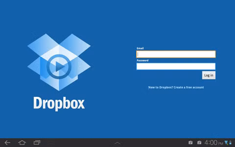 Dropbox (miễn phí): Nhiều người dùng hẳn không còn lạ lẫm với dịch vụ lưu trữ file trực tuyến dropbox này. Dropbox cho tablet chạy Android cho phép bạn đồng bộ file qua nhiều nền tảng: Linux, Mac, Windows. Bạn có thể dễ dàng tạo ra các file định dạng TXT từ trong ứng dụng, tạo các đường link để chia sẻ từng tập tin riêng biệt Dropbox (miễn phí): Nhiều người dùng hẳn không còn lạ lẫm với dịch vụ lưu trữ file trực tuyến dropbox này. Dropbox cho tablet chạy Android cho phép bạn đồng bộ file qua nhiều nền tảng: Linux, Mac, Windows. Bạn có thể dễ dàng tạo ra các file định dạng TXT từ trong ứng dụng, tạo các đường link để chia sẻ từng tập tin riêng biệt