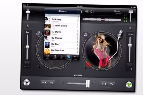 Djay (giá 10 USD): Ứng dụng mô phỏng công việc của người chỉnh nhạc này đã được nâng cấp đồ họa lên độ phân giải của màn hình Retina. Nó thậm chí còn hấp dẫn hơn nữa khi mới được giảm giá tới hơn một nửa so với trước. Djay (giá 10 USD): Ứng dụng mô phỏng công việc của người chỉnh nhạc này đã được nâng cấp đồ họa lên độ phân giải của màn hình Retina. Nó thậm chí còn hấp dẫn hơn nữa khi mới được giảm giá tới hơn một nửa so với trước.