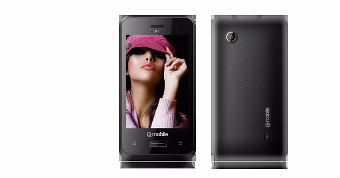 Qmobile P7: P7 hỗ trợ 2 sim 2 sóng online, sử dụng màn hình TFT 3,5 inch cảm ứng đa điểm, amera 3.2 MP, tự động nhận diện nụ cười, có khả năng quay phim. Máy đầy đủ kết nối Wi-Fi, Bluetooth, GPRS/EDGE, khe cắm thẻ nhớ mở rộng lên tới 16GB, tích hợp mạng xã hội và Yahoo, G-talk. Giá tham khảo: 1,79 triệu đồng.