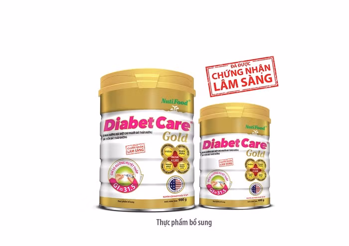 Diabet Care Gold là giải pháp dinh dưỡng đặc biệt cho người đái tháo đường đến từ Chuyên Gia Dinh Dưỡng Nutifood. Diabet Care Gold cung cấp đầy đủ dưỡng chất và năng lượng cho người đái tháo đường và tiền đái tháo đường. Diabet Care Gold được nghiên cứu với công thức tiên tiến 4-CARE giúp người đái tháo đường ổn định đường huyết, tốt cho tim mạch, tăng cường thị lực cũng như tăng cường sức đề kháng, mang lại một cuộc sống vui khoẻ mỗi ngày.